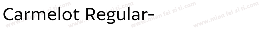 Carmelot Regular字体转换